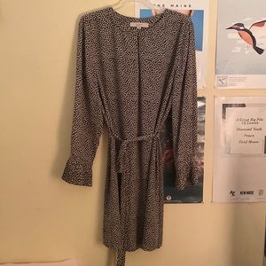 Loft Floral Keyhole Dress